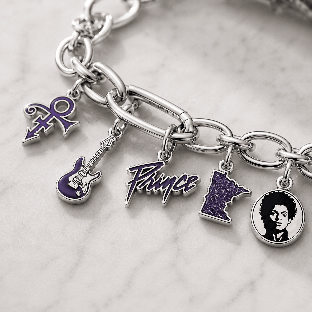 PRCE Silver Charm Bracelet Set BMD