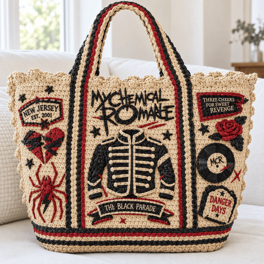 MCR Straw-Style Embellished Tote Bag DNBN