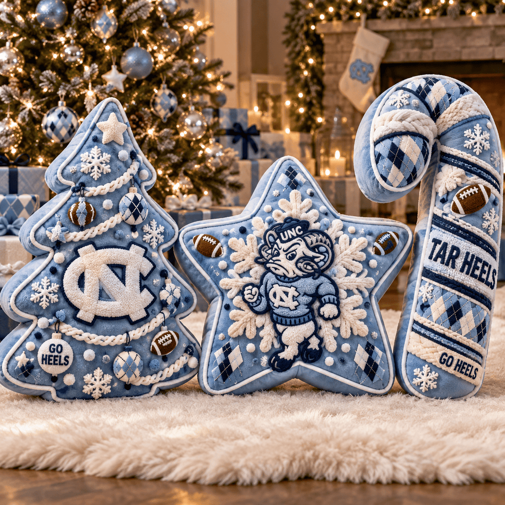 UNC Christmas Tree Base Pillow Set HTTT
