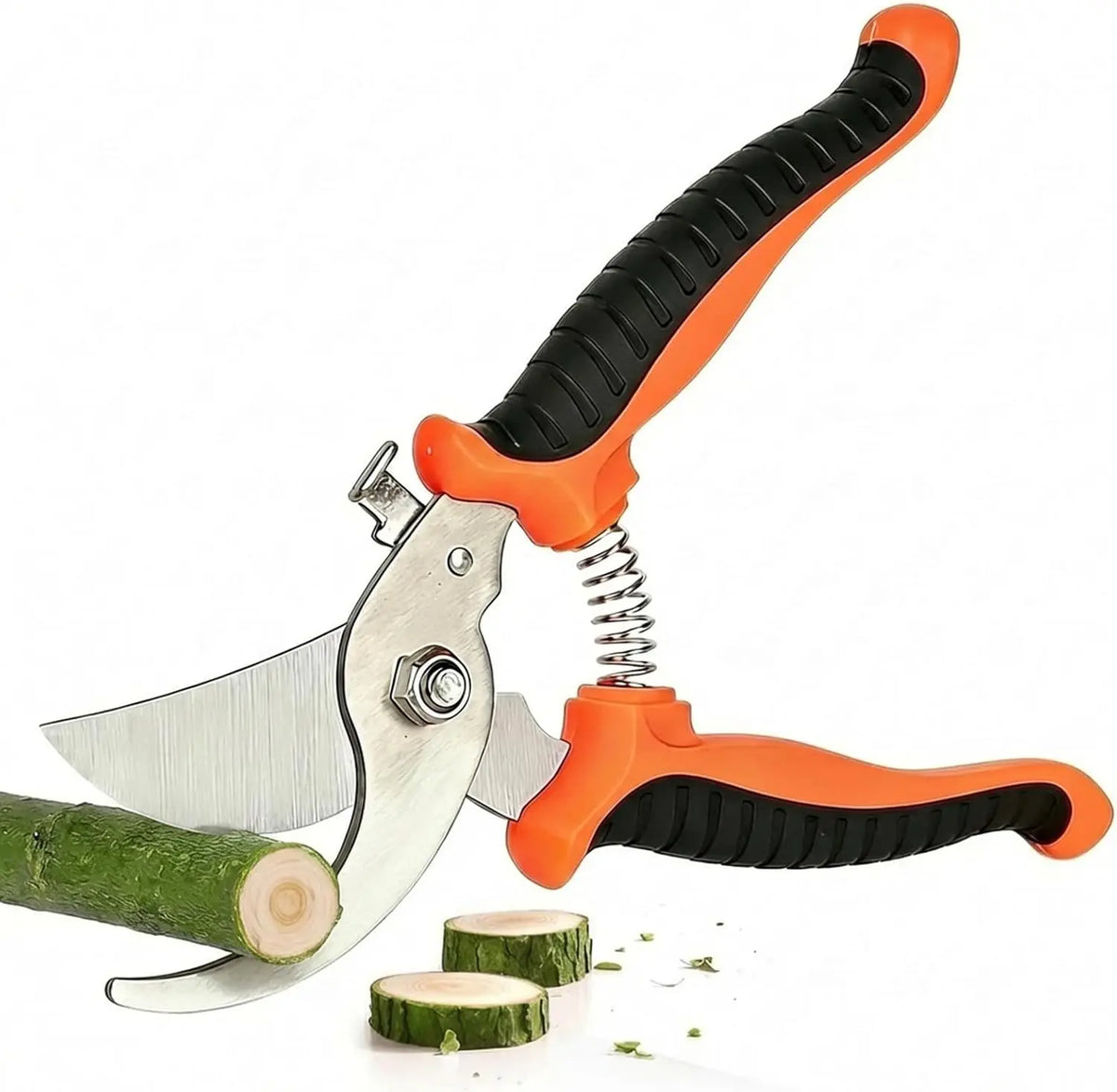 Premium Pruning Shears for Rose Bushes, 7.5IN Garden Clippers with Stainless Steel Blades, Effortless Cutting & Soft Grip
